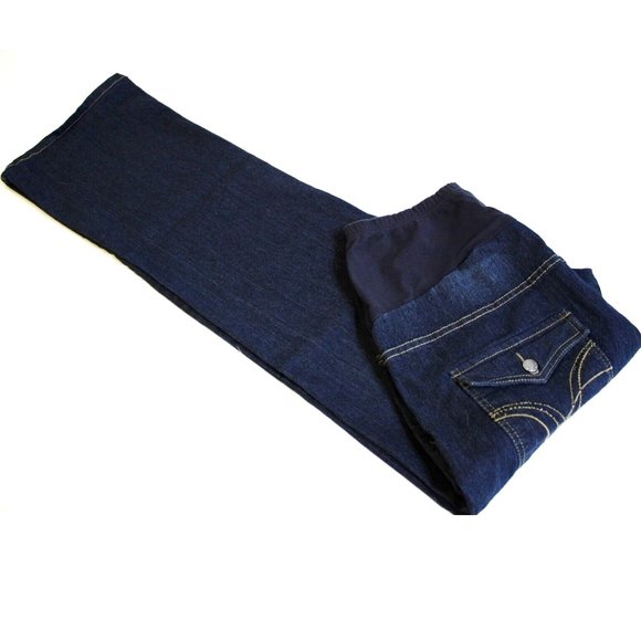 Oh Mamma Womens Maternity Denim Blue Jeans Size XL 16 18 - Picture 1 of 7